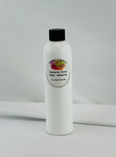 COSMETIC DRIES CLEAR ADHESIVE 8 OZ