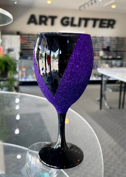 How To Glitter a Wine Glass