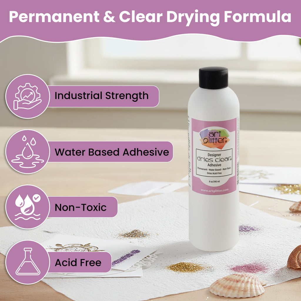 8 OZ DESIGNER DRIES CLEAR ADHESIVE GLUE