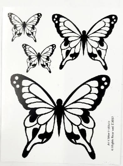 BUTTERFLY CARDSTOCK PRINT