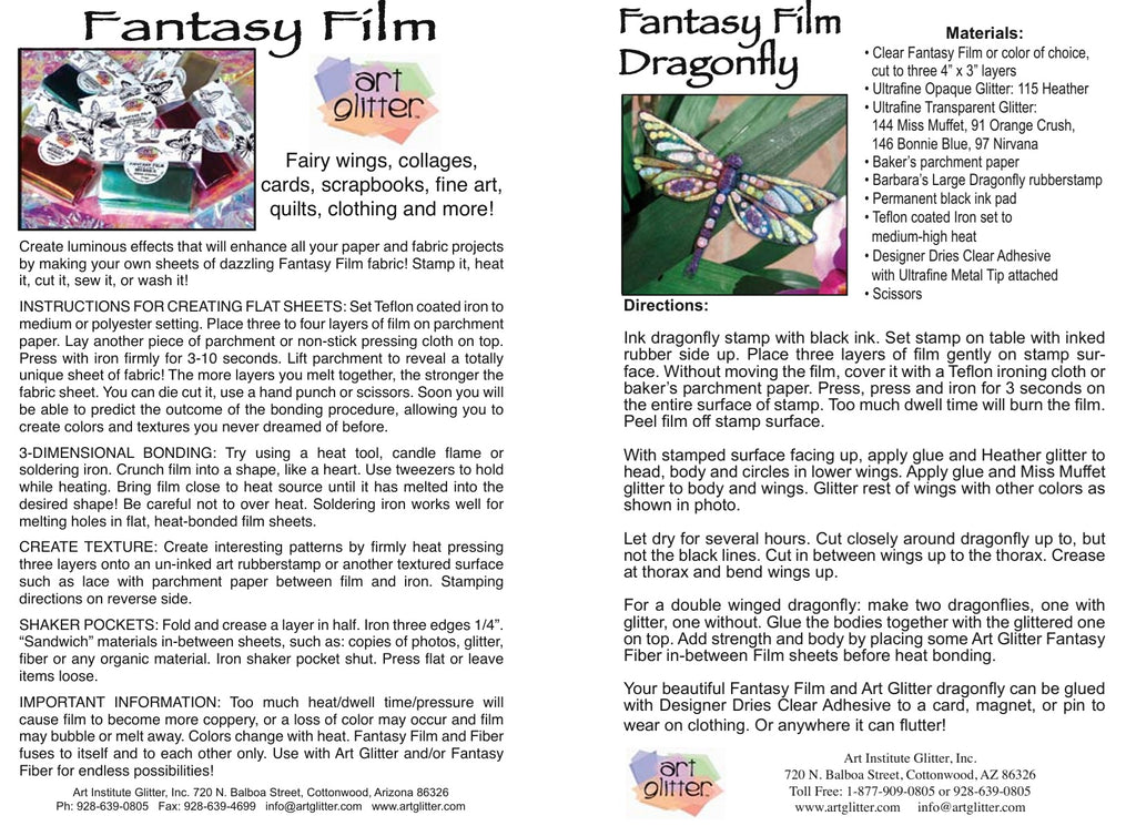 FANTASY FILM DIRECTIONS FREE WITH PURCHASE