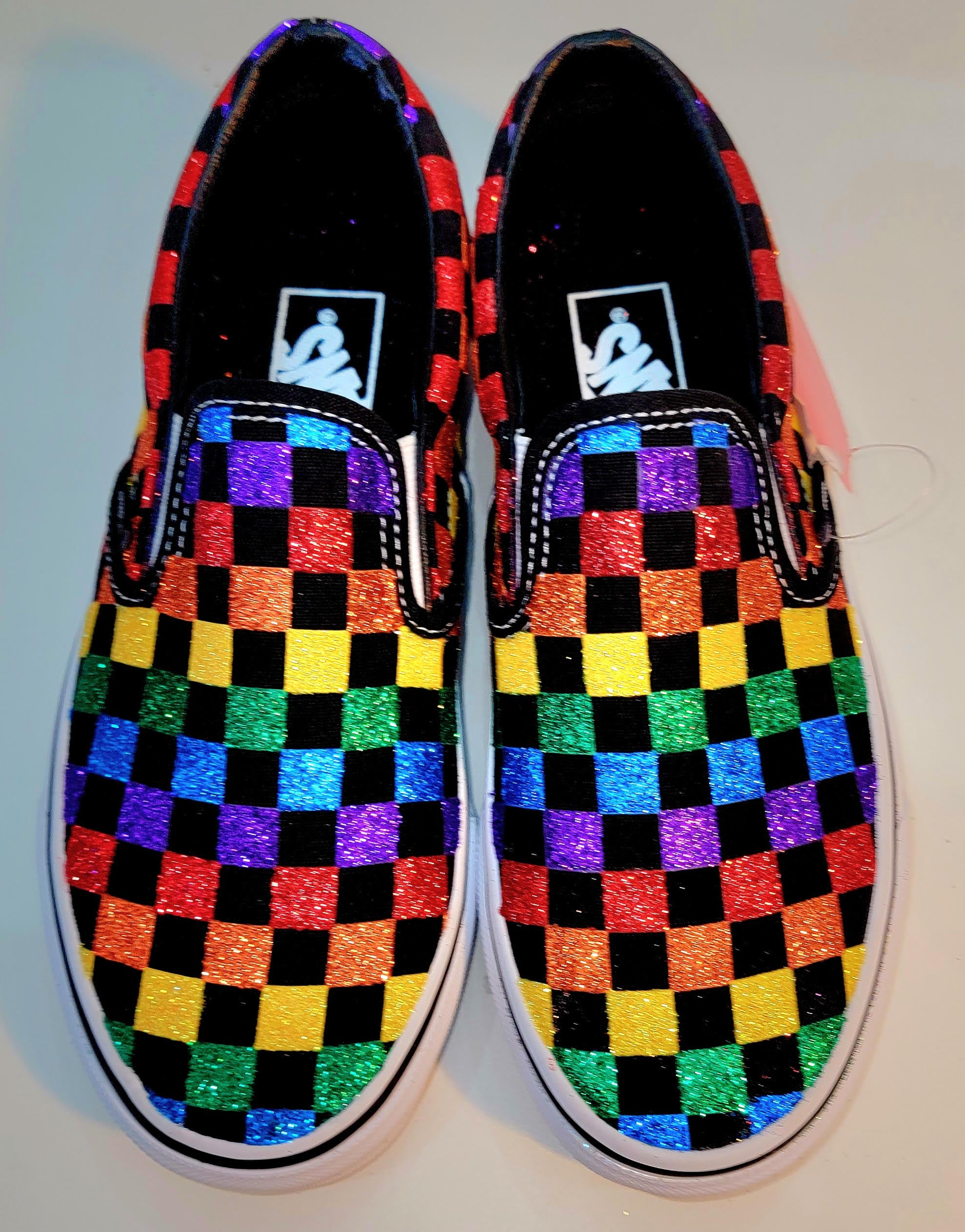 Rainbow Vans Skool - ArtGlitter